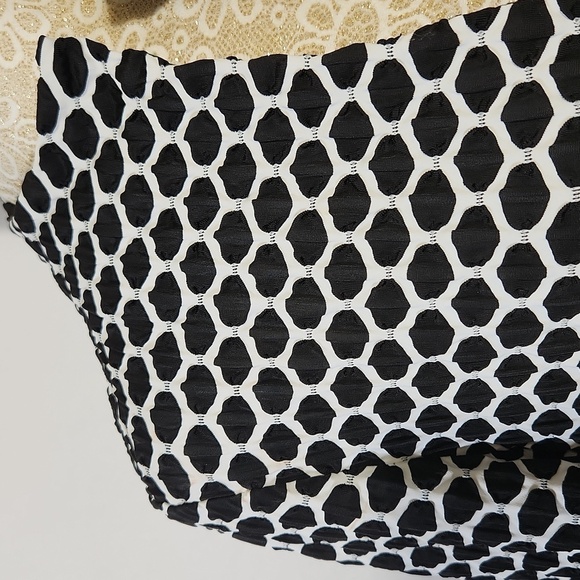 Joseph Ribkoff Black White Geometric Asymmetric Textured Jacket Women’s Size 8 - Picture 5 of 16